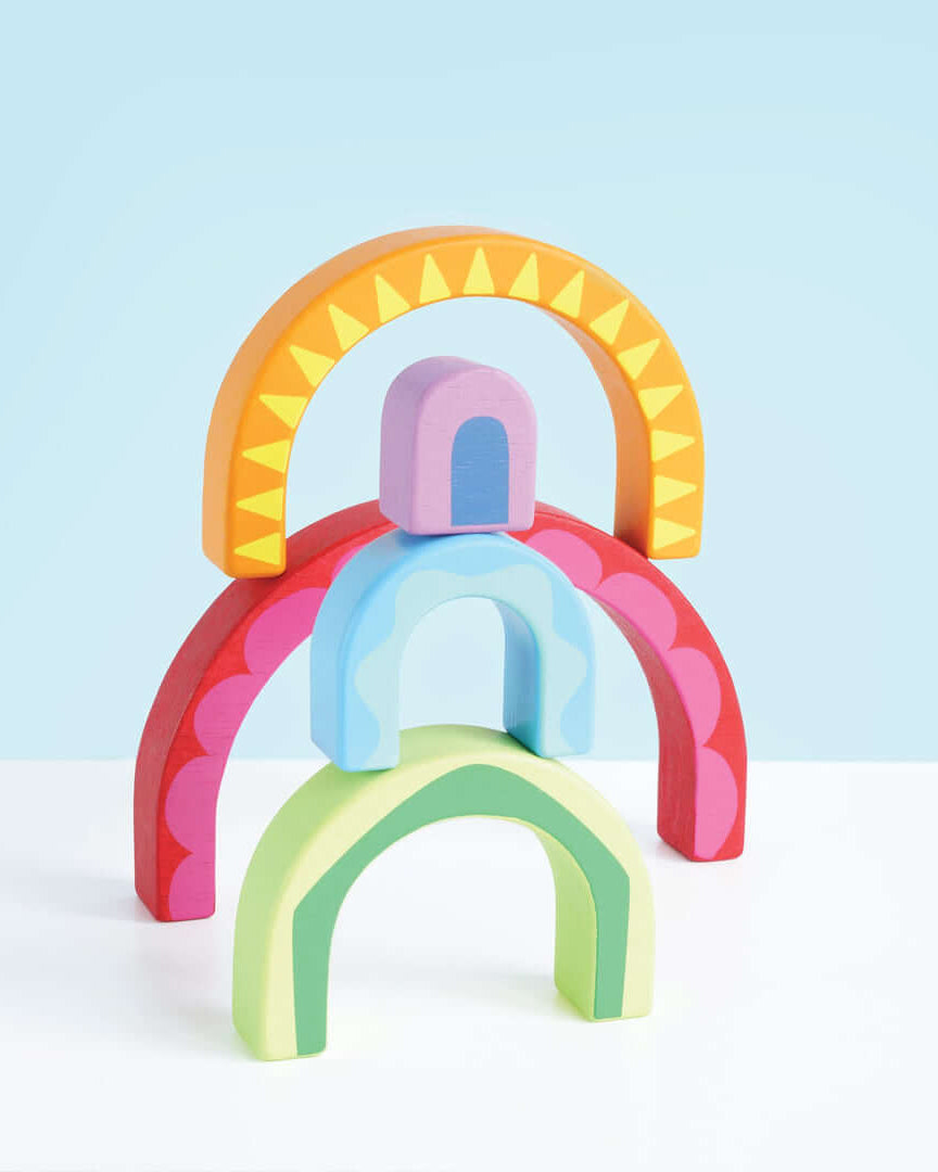 Tunnel arc - en - ciel à empiler - Jouets à trier & empiler - Boutique LeoLudo - Le Toy Van