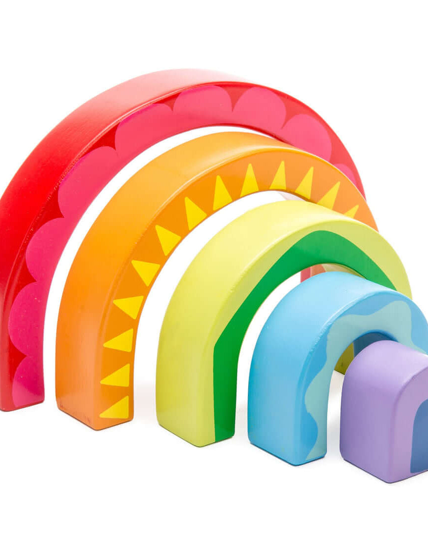 Tunnel arc - en - ciel à empiler - Jouets à trier & empiler - Boutique LeoLudo - Le Toy Van