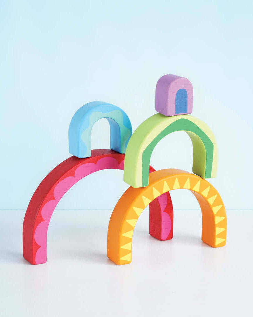 Tunnel arc - en - ciel à empiler - Jouets à trier & empiler - Boutique LeoLudo - Le Toy Van