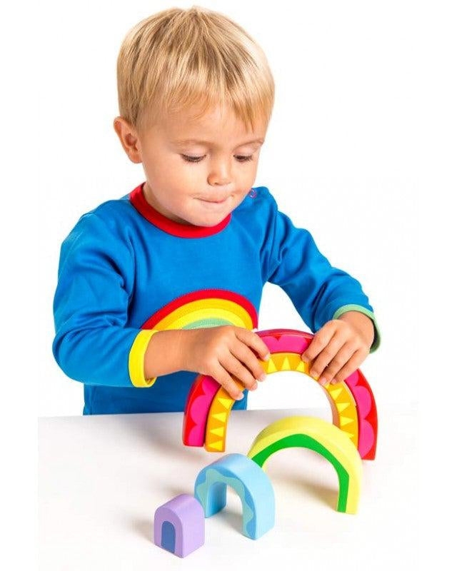 Tunnel arc - en - ciel à empiler - Jouets à trier & empiler - Boutique LeoLudo - Le Toy Van