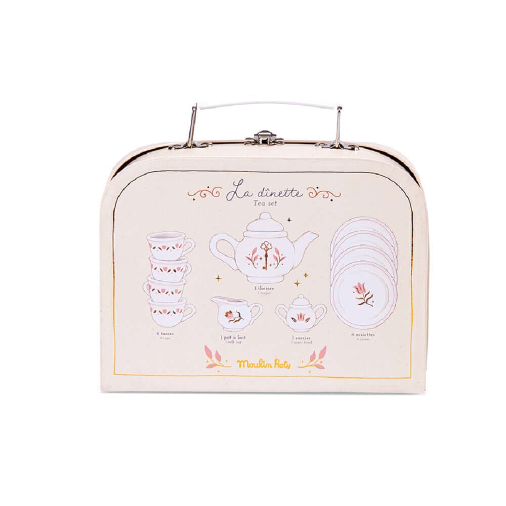 Valisette service à thé en porcelaine La petite école de danse - Jouets d'imitation - Boutique LeoLudo - Moulin Roty