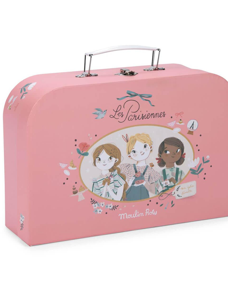 Valisette service de thé en métal - Les Parisiennes - Jouets d'imitation - Boutique LeoLudo - Moulin Roty