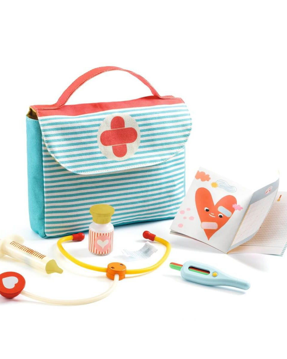 Valisette Visite chez le médecin Pomea - Jouets d'imitation - Boutique LeoLudo - Djeco
