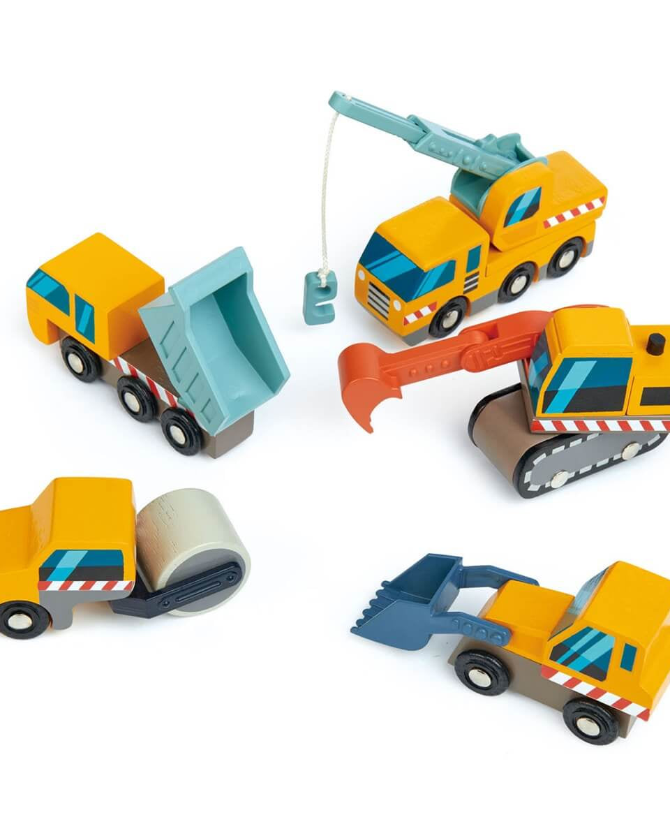 Véhicules du chantier de construction - Véhicules de jeu - Boutique LeoLudo - Tender Leaf Toys