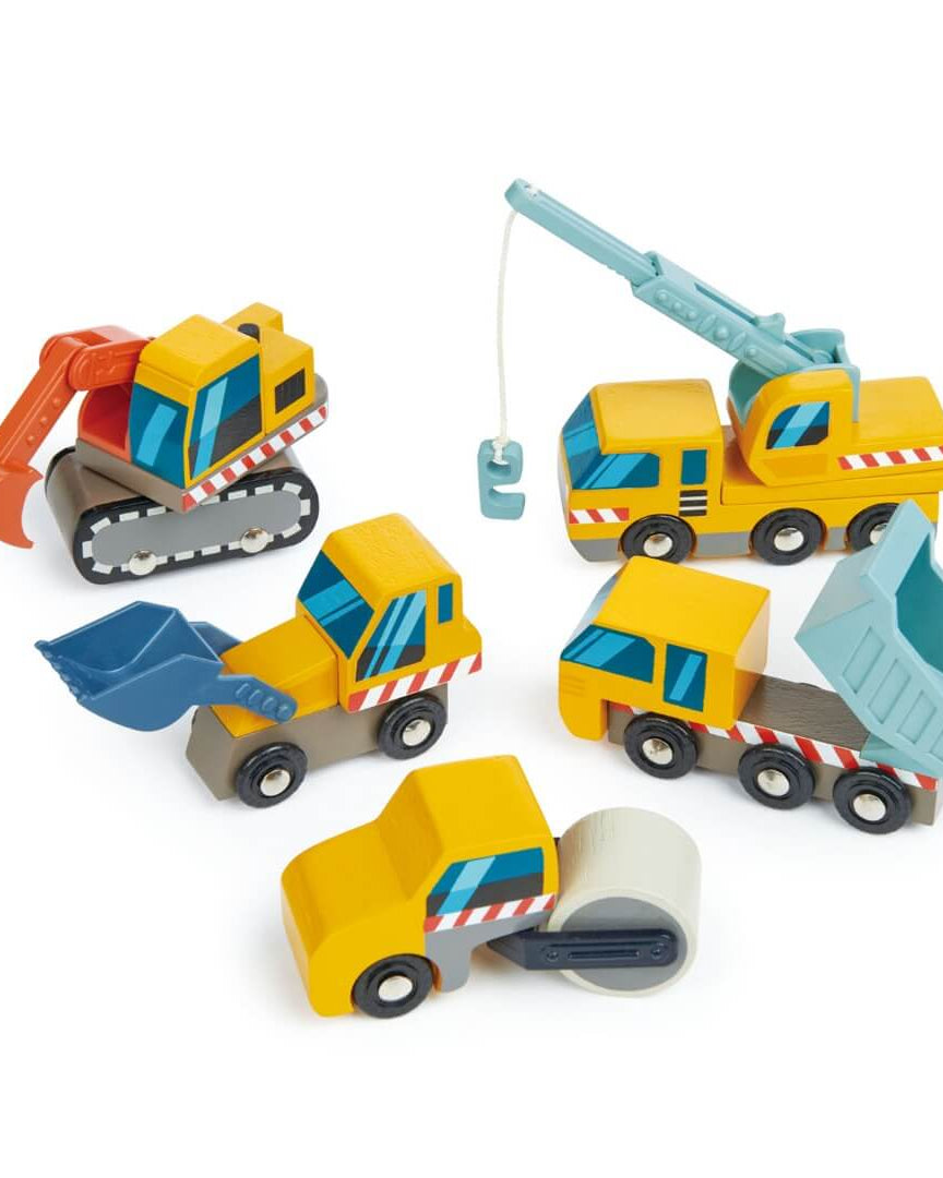 Véhicules du chantier de construction - Véhicules de jeu - Boutique LeoLudo - Tender Leaf Toys