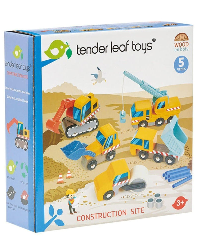 Véhicules du chantier de construction - Véhicules de jeu - Boutique LeoLudo - Tender Leaf Toys