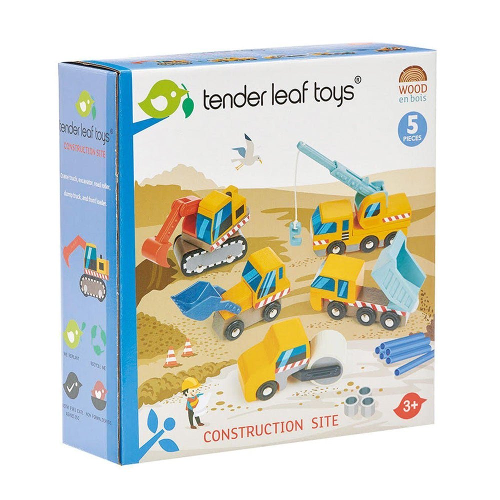 Véhicules du chantier de construction - Véhicules de jeu - Boutique LeoLudo - Tender Leaf Toys