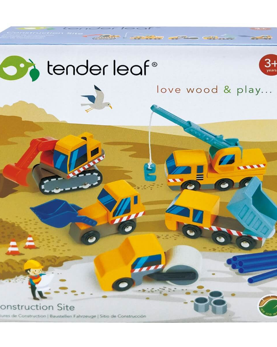 Véhicules du chantier de construction - Véhicules de jeu - Boutique LeoLudo - Tender Leaf Toys