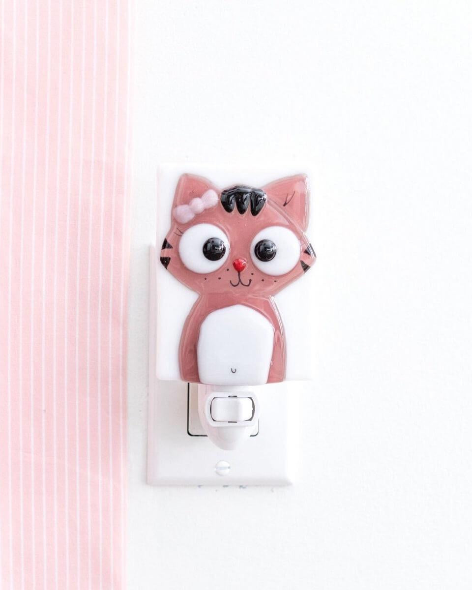 Veilleuse - Charlotte le chaton -Veilleuses- Boutique LeoLudo-Veille sur toi