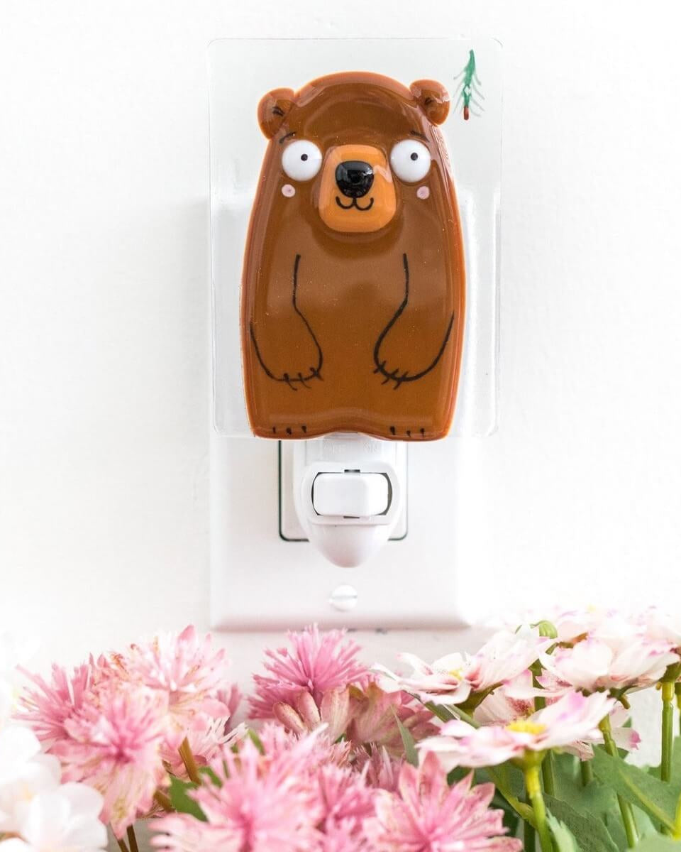 Veilleuse - Winston l'ours brun -Veilleuses- Boutique LeoLudo-Veille sur toi