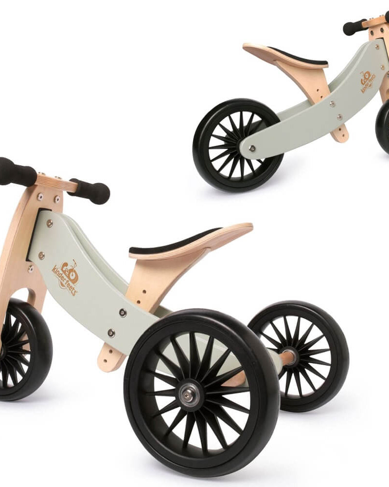 Vélo d'équilibre 2 - en - 1 Tiny Tot PLUS - Silver Sage - Vélos - Boutique LeoLudo - Kinderfeets
