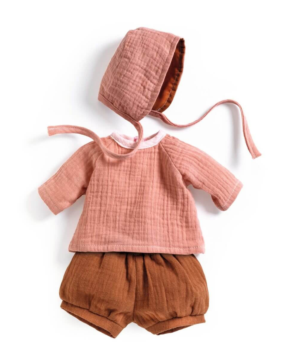 Vêtements de poupée Pomea - Ensemble Peach - Accessoires poupée - Boutique LeoLudo - Djeco