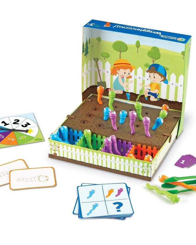 Wriggleworms! Jeu de motricité – Les vers dans le jardin - Jeux de motricité fine - Boutique LeoLudo - Learning Resources
