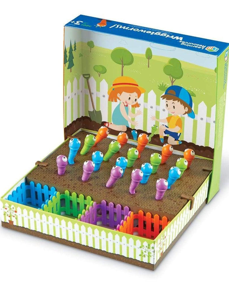 Wriggleworms! Jeu de motricité – Les vers dans le jardin - Jeux de motricité fine - Boutique LeoLudo - Learning Resources