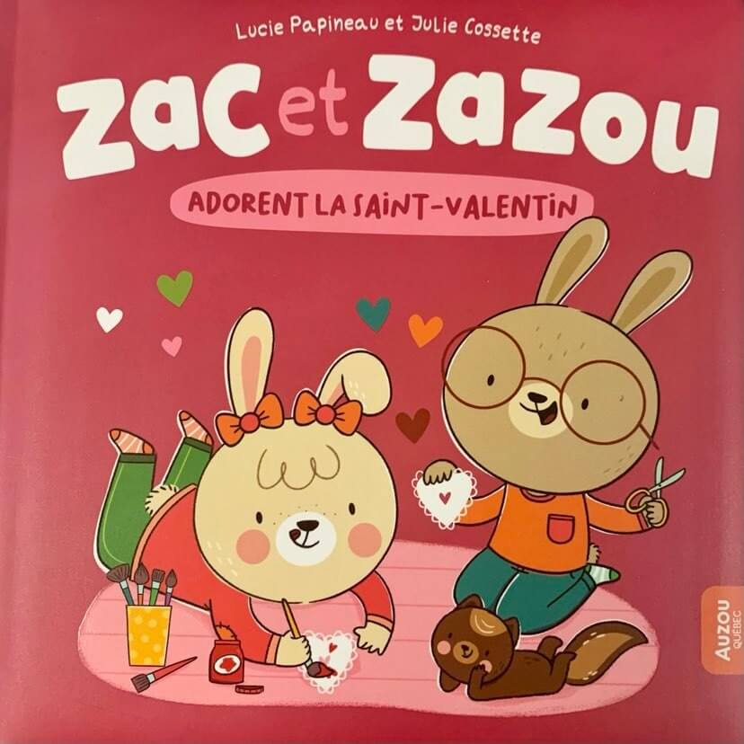 Zac et Zazou adorent la Saint-Valentin-Livres-Auzou-Boutique LeoLudo
