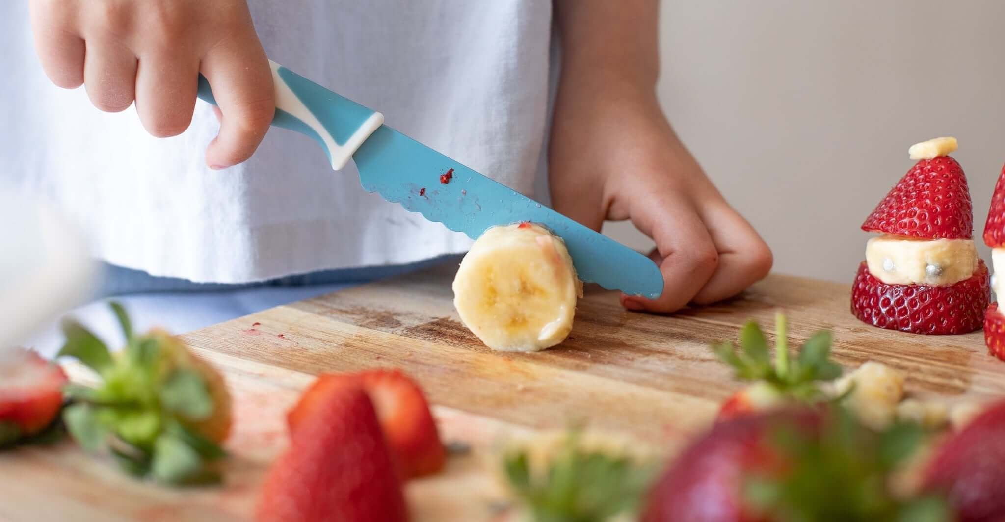 Couteau KiddiKutter: coupe les aliments et non les petits doigts!-Boutique LeoLudo