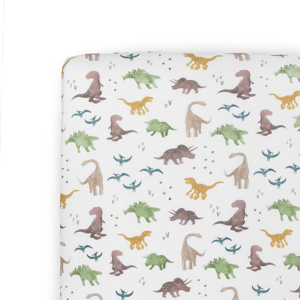 Drap de lit en tricot extensible - Dino Pals-Little Unicorn-Boutique LeoLudo