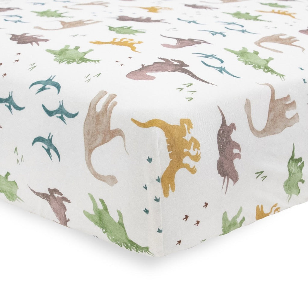 Drap de lit en tricot extensible - Dino Pals-Little Unicorn-Boutique LeoLudo