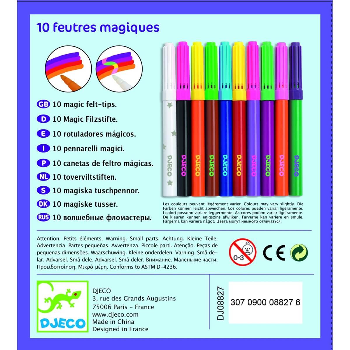 10 feutres magiques - Art & bricolage - Boutique LeoLudo - Djeco