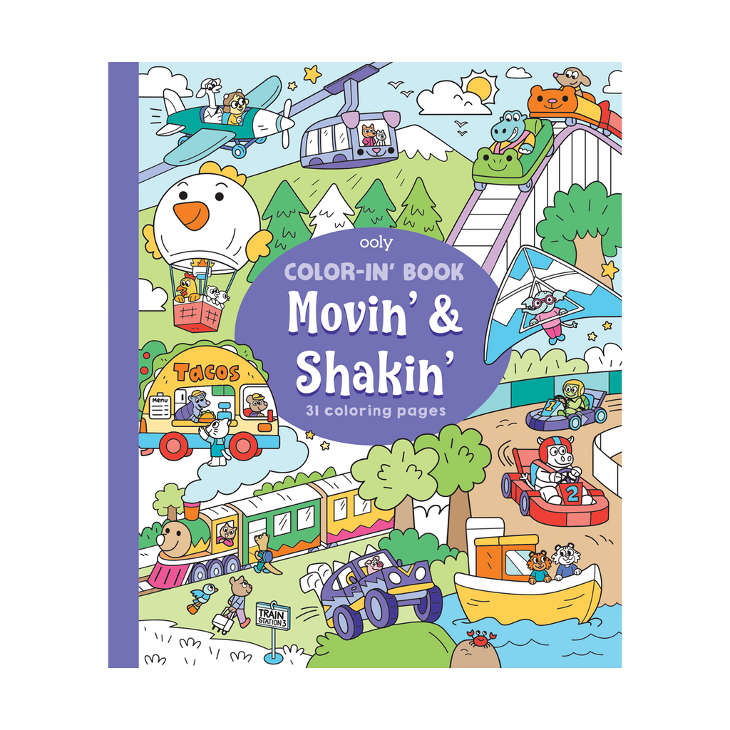 Cahier de coloriage Movin' & Shakin'-OOLY-Boutique LeoLudo