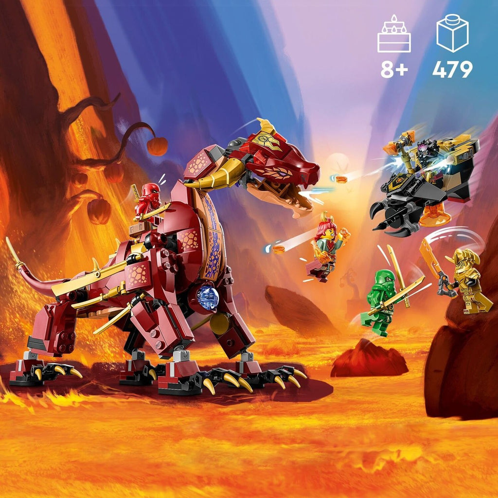 Le dragon de lave transformable Ninjago (479 pcs)-LEGO-Boutique LeoLudo