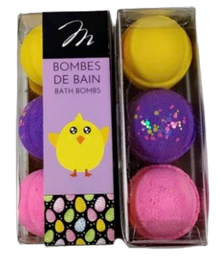 3 mini bombes de bain - Pâques - Pour le bain - Boutique LeoLudo - Margot