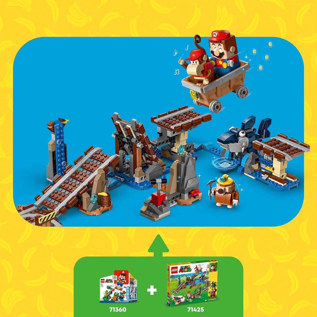 Kit d'extension: La course en wagon de Diddy Kong (1157 pcs)-LEGO-Boutique LeoLudo