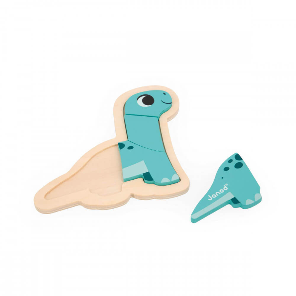 4 puzzles d'éveil évolutifs Dino (2 à 5 pcs.) - Casse - têtes - Boutique LeoLudo - Janod