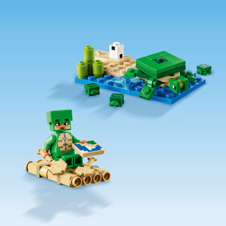 LEGO Minecraft - La maison de plage Tortue (234 pcs)-LEGO-Boutique LeoLudo