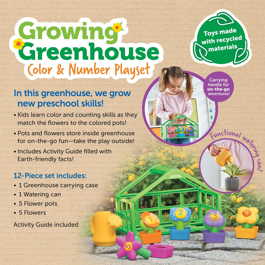 Serre de couleurs et de chiffres Growing Greenhouse-Learning Resources-Boutique LeoLudo