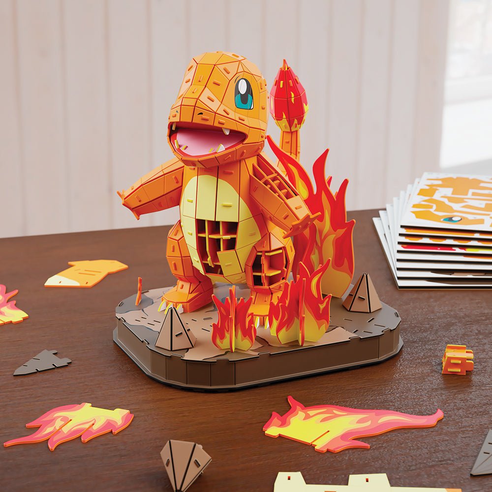 4D Build - Pokémon Salamèche -Casse-têtes- Boutique LeoLudo-4D Build