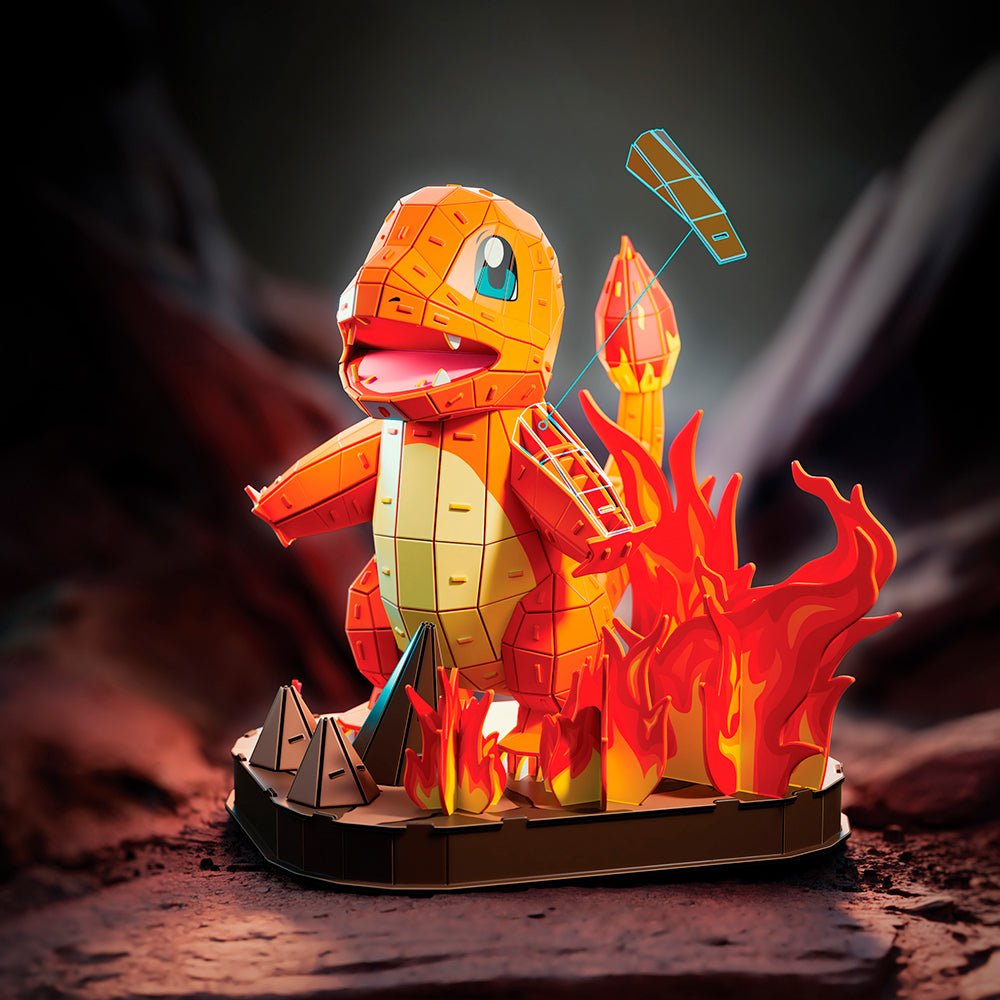 4D Build - Pokémon Salamèche -Casse-têtes- Boutique LeoLudo-4D Build