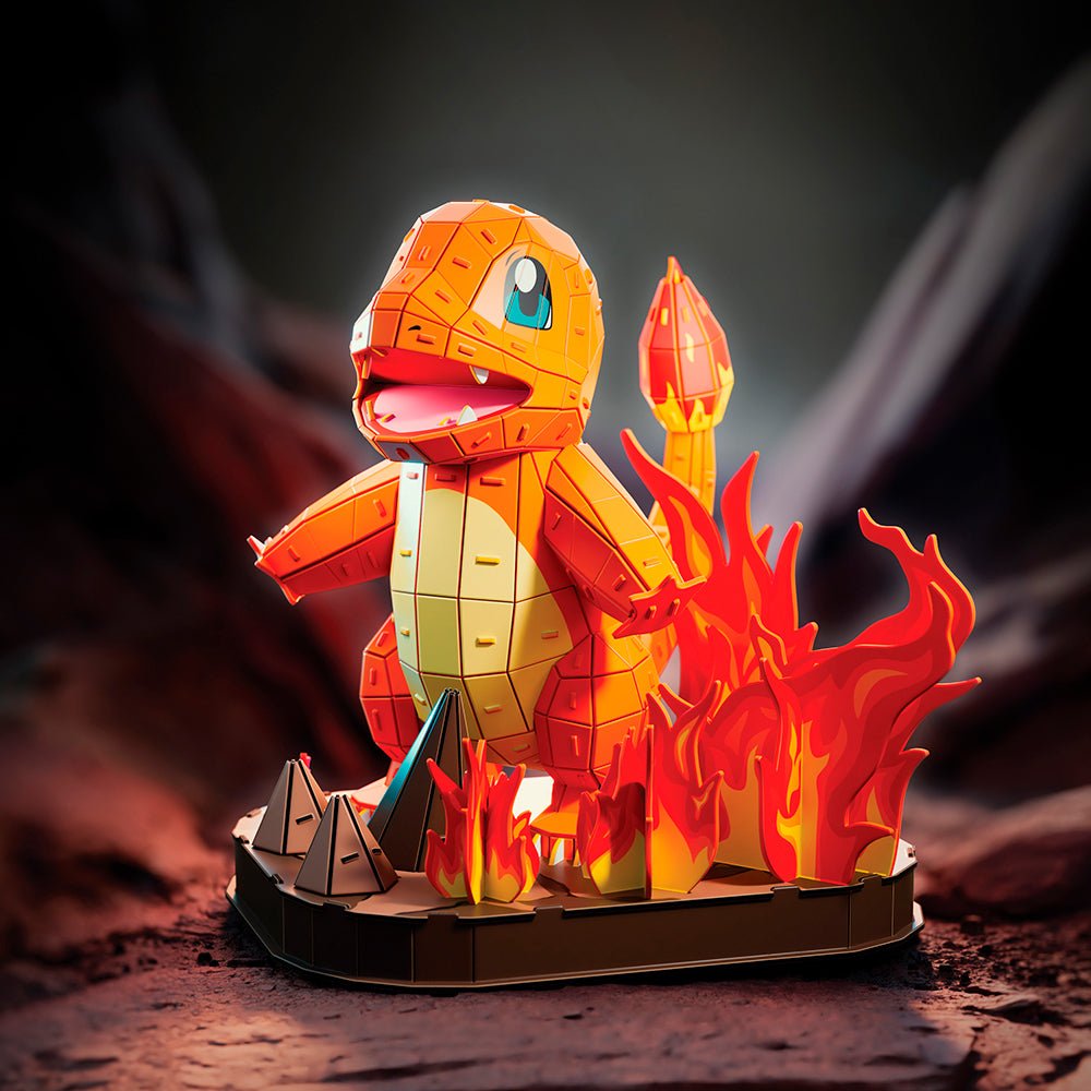 4D Build - Pokémon Salamèche -Casse-têtes- Boutique LeoLudo-4D Build