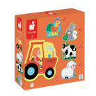 5 puzzles progressifs – La ferme -Casse-têtes- Boutique LeoLudo-Janod