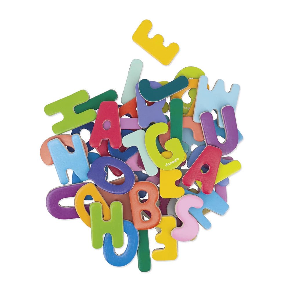 52 lettres magnétiques (bois) - Jeux éducatifs - Boutique LeoLudo - Janod
