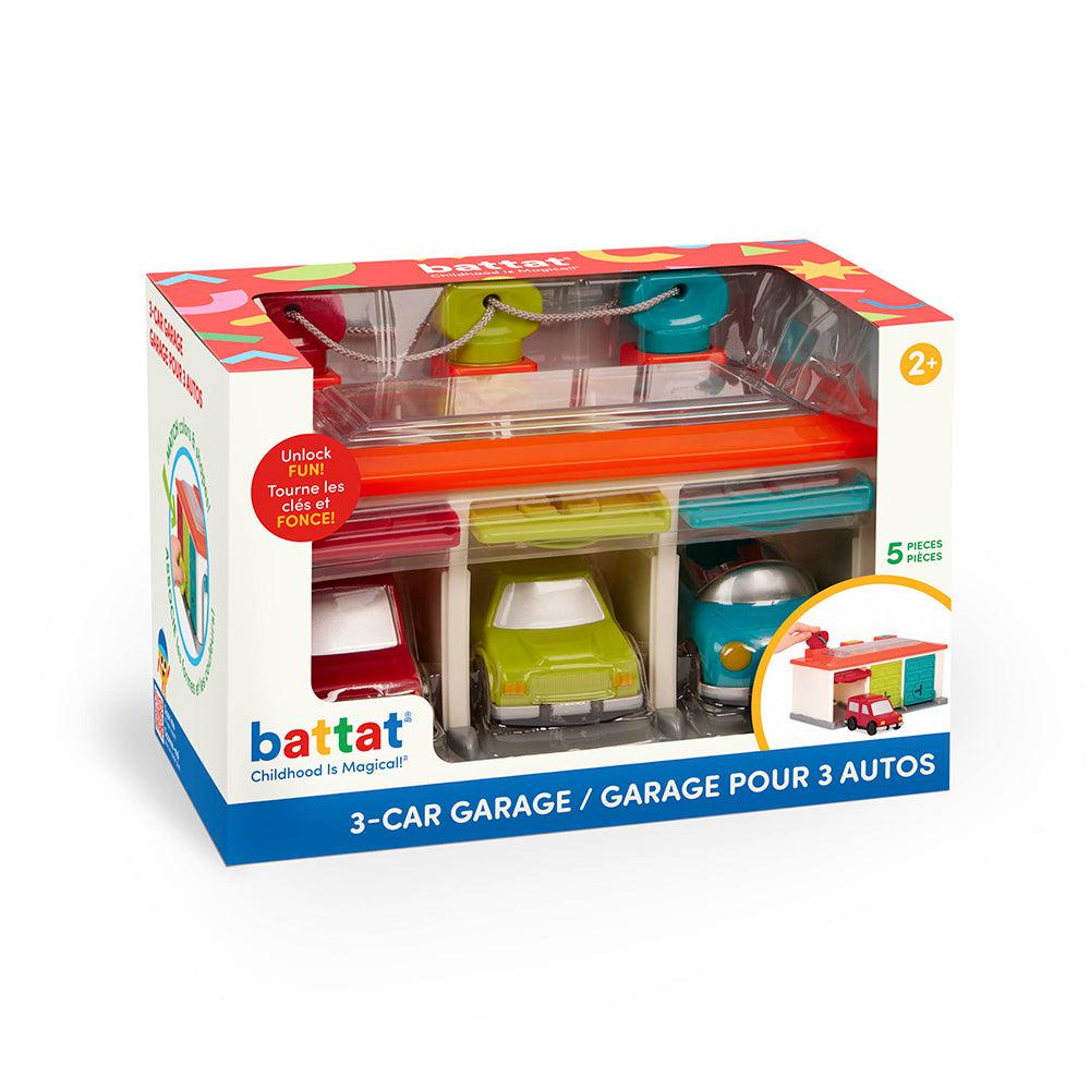 Garage à clés pour 3 autos-Battat-Boutique LeoLudo