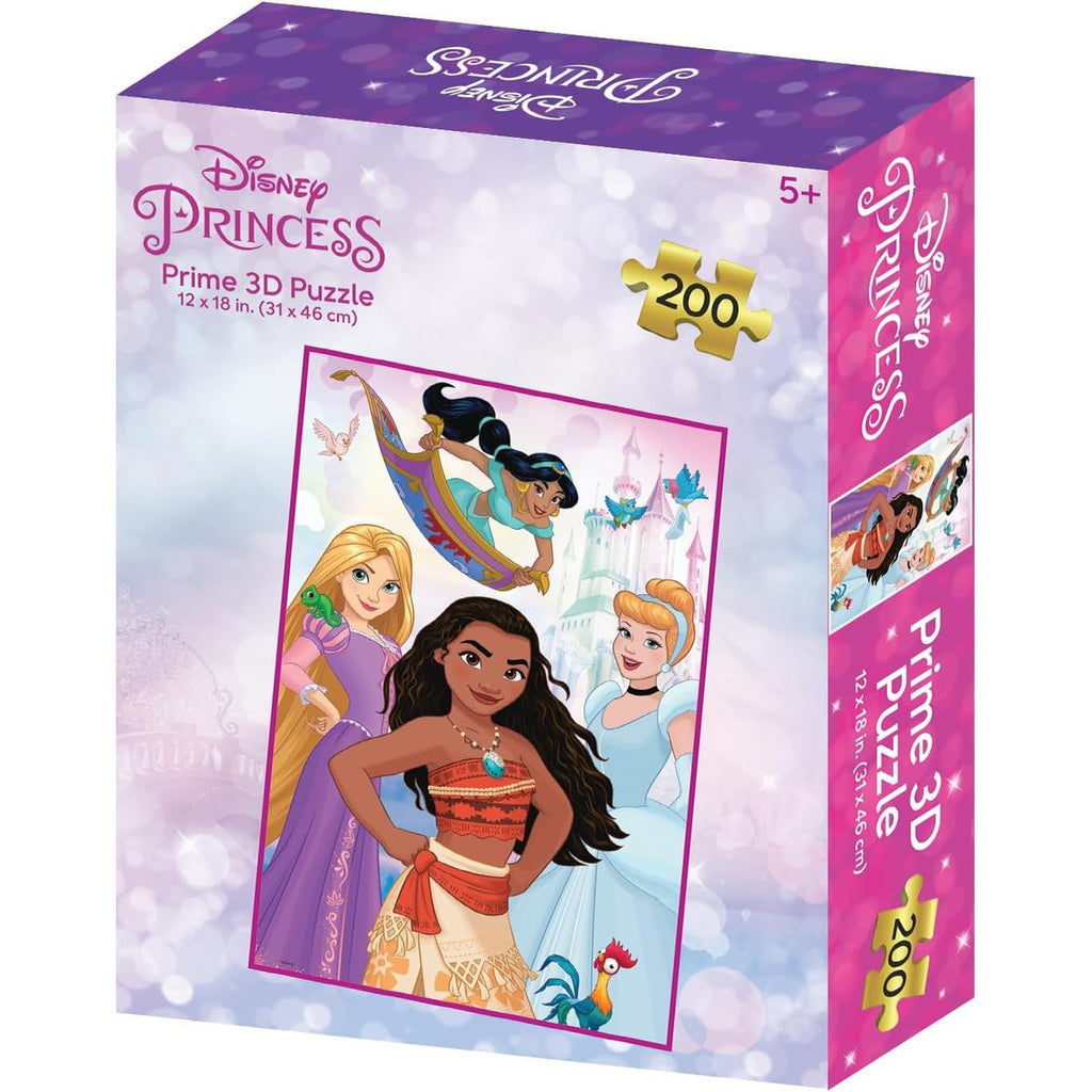 Casse-tête 3D lenticulaire - Princesses Disney (200 pcs)-Prime 3d-Boutique LeoLudo