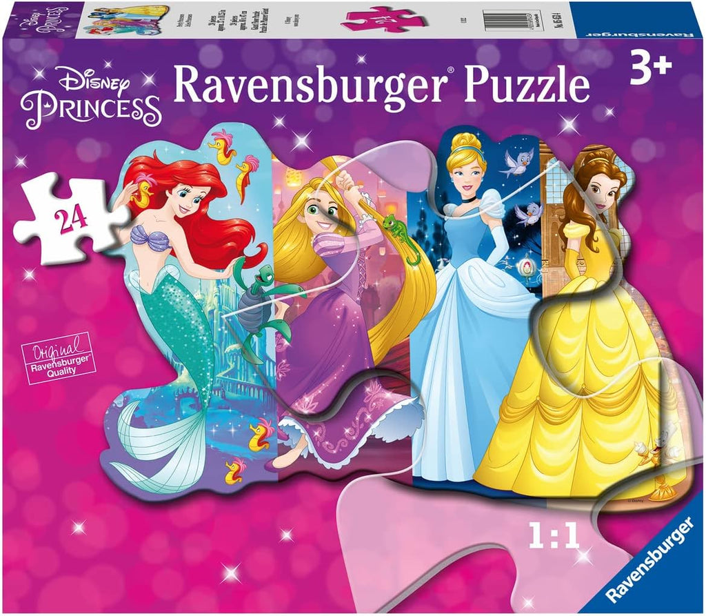 Puzzle de sol Disney Pretty Princesses (24 pcs)-Ravensburger-Boutique LeoLudo