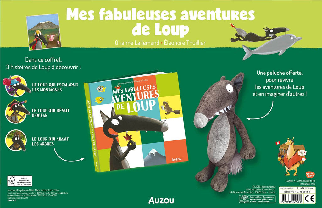 Coffret Mes fabuleuses aventures de Loup-Auzou-Boutique LeoLudo