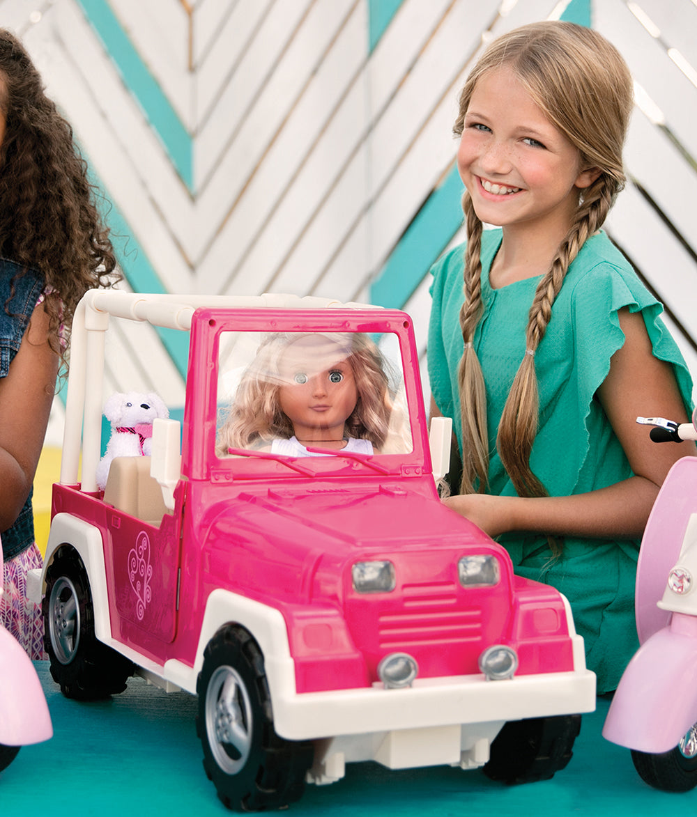 Véhicule pour poupée - Jeep 4x4 My Way & Highways (18") - Accessoires poupée - Our Generation - Boutique LeoLudo