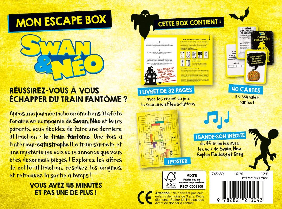 Swan & Néo - Mon escape box: Panique dans le train fantôme