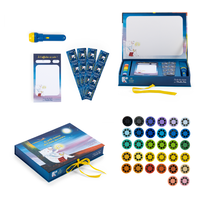 Coffret cinéma L'école des loisirs: 32 histoires du soir-Moulin Roty-Boutique LeoLudo