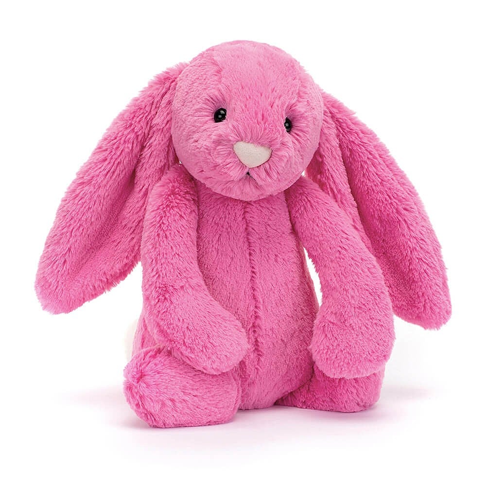 Peluche Bashful Bunny - Rose vif (12")-Jellycat-Boutique LeoLudo