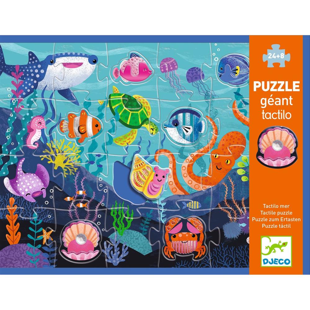 Puzzle géant Tactilo Mer (32 pcs) -Casse-têtes- Boutique LeoLudo -