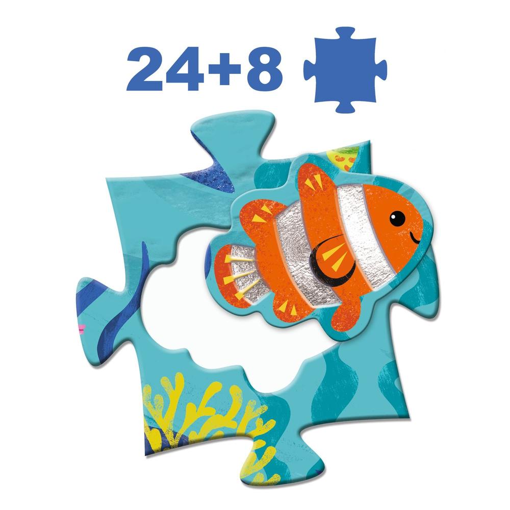 Puzzle géant Tactilo Mer (32 pcs) -Casse-têtes- Boutique LeoLudo -