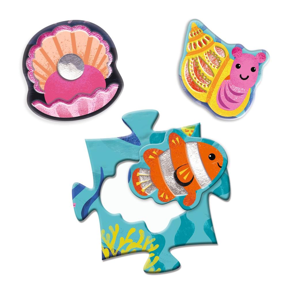Puzzle géant Tactilo Mer (32 pcs) -Casse-têtes- Boutique LeoLudo -