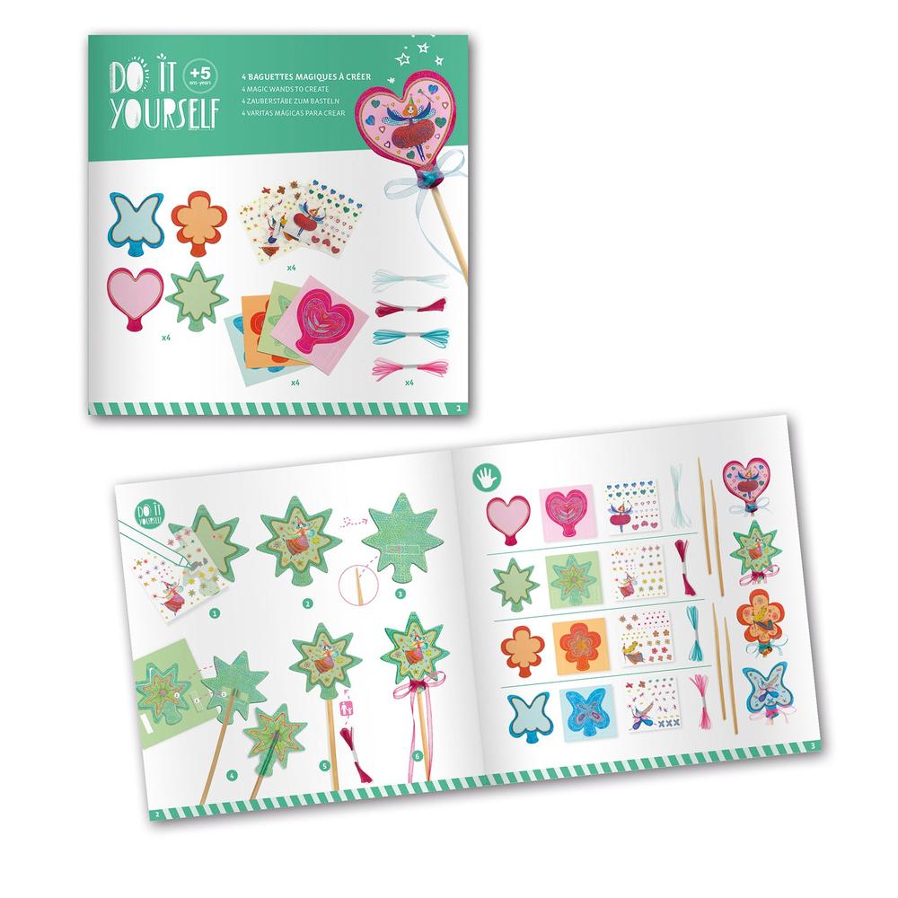 Kit DIY Baguettes magiques Petites fées -Art & bricolage- Boutique LeoLudo-Djeco