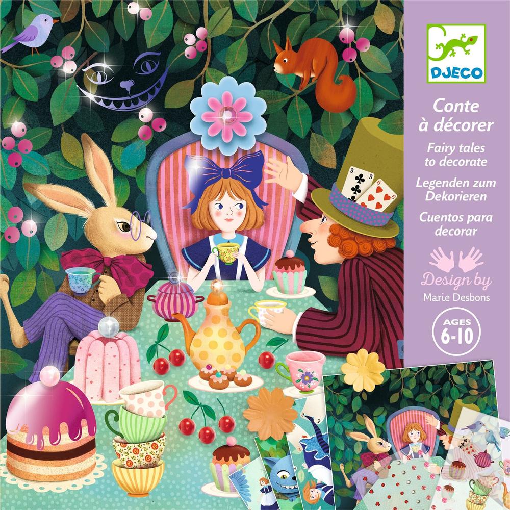 Conte à décorer - Au pays des merveilles -Art & bricolage- Boutique LeoLudo-Djeco