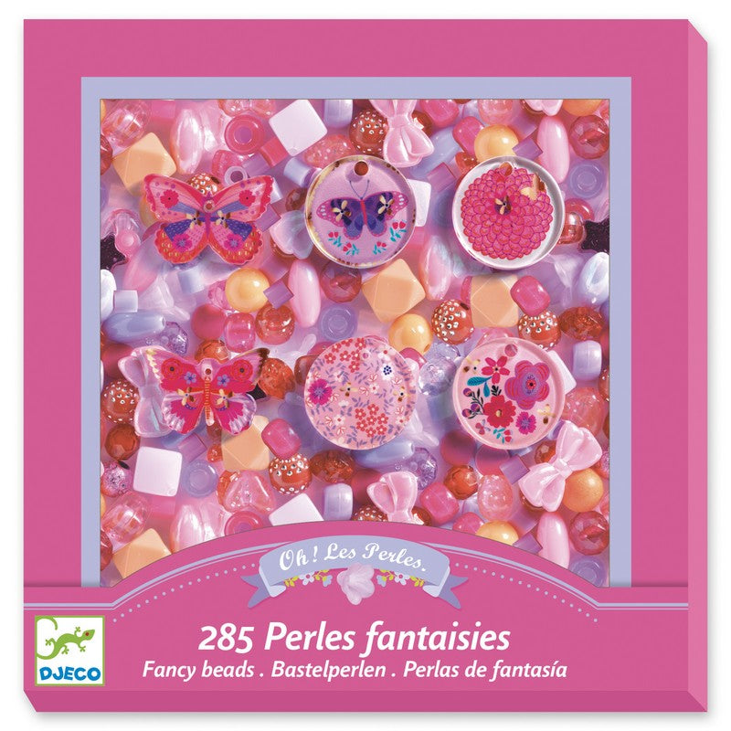 Perles fantaisies - Papillons (285 pcs)-Djeco-Boutique LeoLudo
