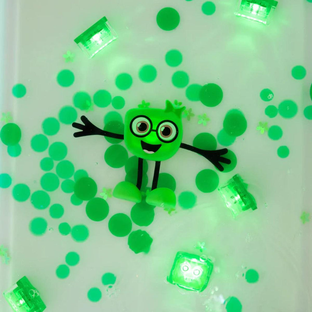 Personnage + cubes lumineux pour le bain Glo Pals - Pippa (vert)-Glo Pals-Boutique LeoLudo